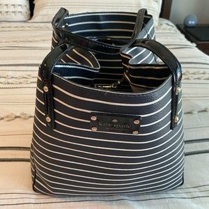 Kate Spade Navy and white striped  Purse